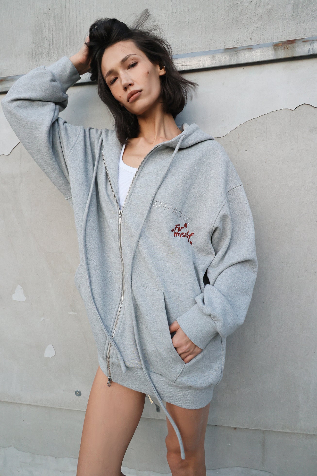 Світшот Empatic, сірий